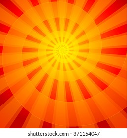 Red Radiant abstract background