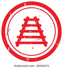 Red Railroad rubber stamp