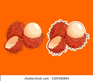 red rambutan is very sweet