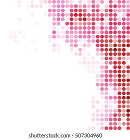 Red Random Dots Background, Creative Design Templates