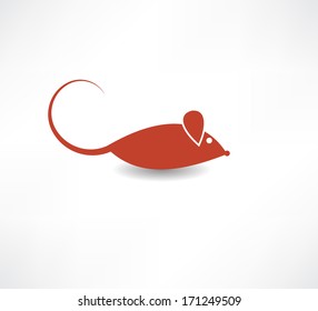 Red rat icon.