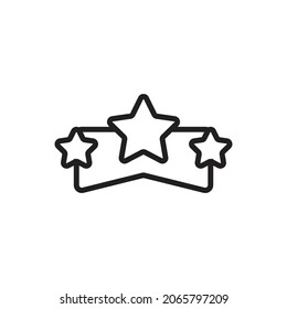 Ilustración de vectores de iconos de esquema de clasificación roja