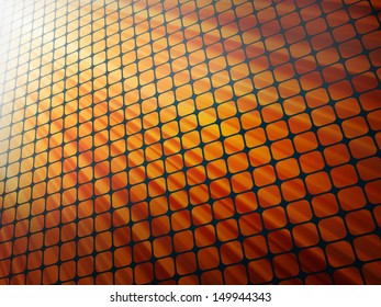 Red rays light 3D mosaic. EPS 10 vector file included