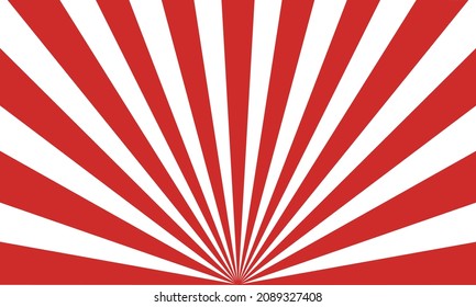 Red rays on a white background. Circus background. Vector illustration