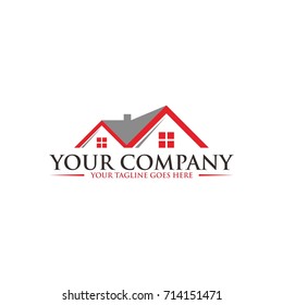 red real estate logo