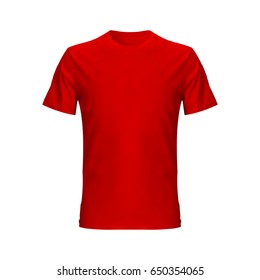 a red t shirt