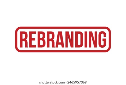 Red Rebranding Rubber Stamp Seal Vector