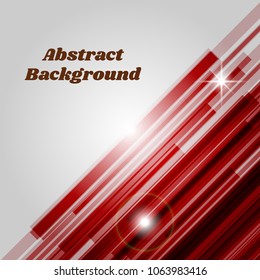 Red rectangle bars obliquely vector, abstract background.