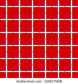 Red Rectangle and circle dot Pattern. Shape seamless background pattern in eps file. Abstract shape design in vector. Geometric background. Isometric pattern for game background or gift wraps