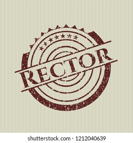 Red Rector rubber grunge texture seal