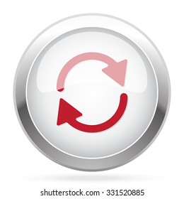 Red Refresh icon on chrome web button