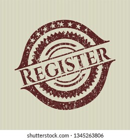 Red Register distressed rubber texture