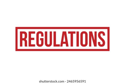 Red Regulations Rubber Stamp Seal Vector