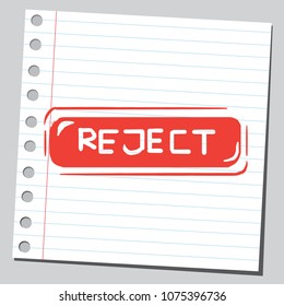 Red reject button