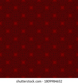 red repetitive background with black vector arcs. abstract grid. vector seamless pattern. fabric swatch. wrapping paper. continuous print. geometric shapes. design element for decor, apparel, textile