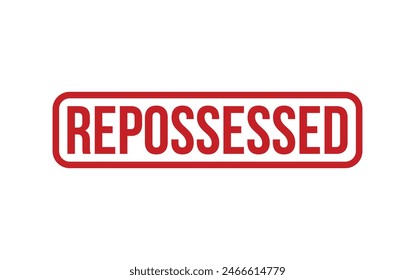Sello de sello de goma reposeído rojo Vector