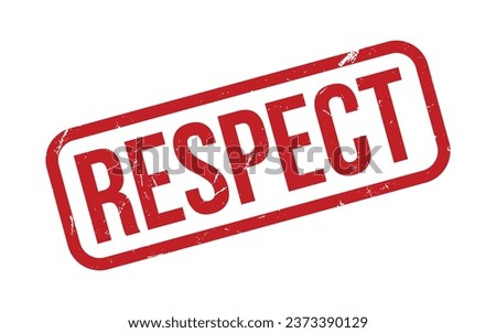 Red Respect Rubber Stamp Seal Vector