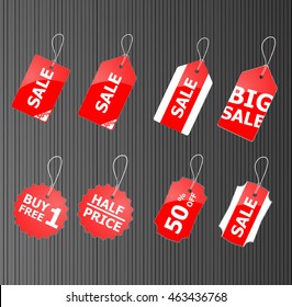 Red Retailing Tag 