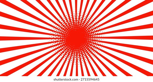 roter Retro-Hintergrund mit Strahlen.eps10