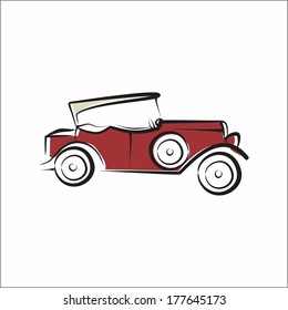 Red Retro car