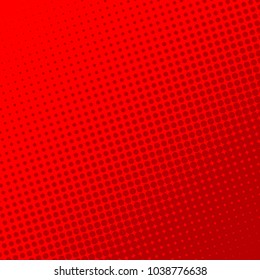 Red Retro Comic Book Page Background. Halftone Effect