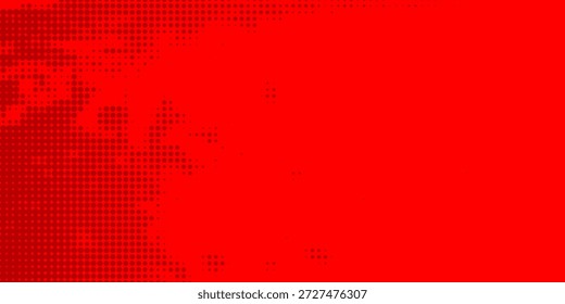 Roter Hintergrund für Comicbücher. Rastereffekt. EPS10