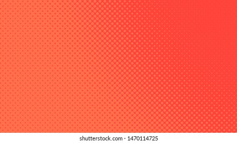 Red retro comic pop art background with dots, cartoon halftone background vector illustration eps10