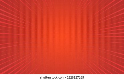 Red retro comic vector background