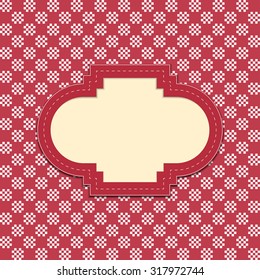 Red Retro frame background