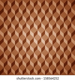 Red retro isometric vector background seamless pattern