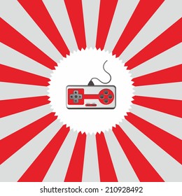red retro joystick