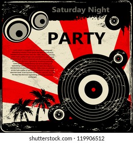 Red Retro Party Flyer