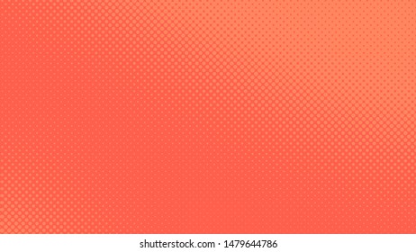 Red retro pop art background with halftone dots