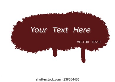 red retro splash waterdrop vector grunge