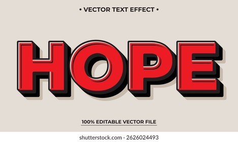 Red retro vintage text effect, Editable text effect