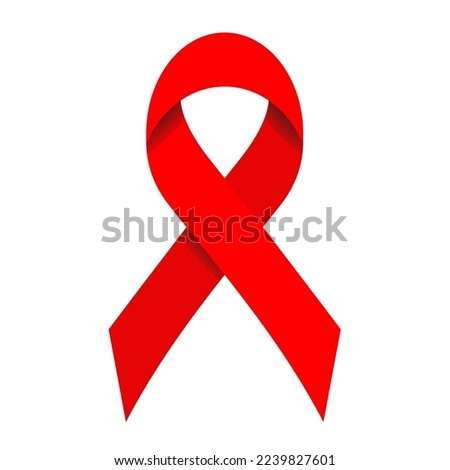 Red Ribbon Awareness Support Raise HIV World Aids Day Profile Picture Signature Logo Icon Sign Sigil Symbol Emblem Badge Vector EPS PNG Transparent No Background