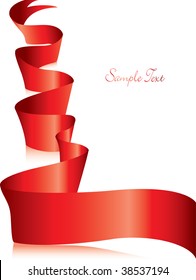 Red Ribbon Background