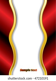 Red ribbon background