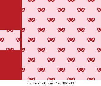 A red ribbon background image that expresses the freshness and loveliness of a woman.