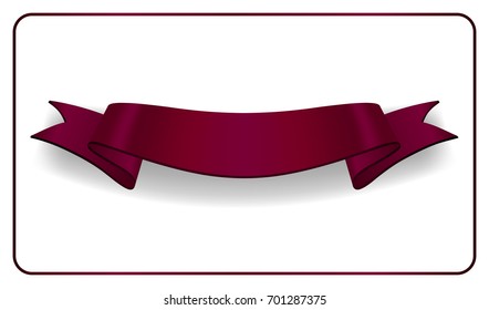 maroon ribbon