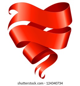 heart with ribbon banner