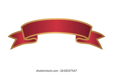 red ribbon banner vector design illustration