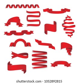 red ribbon banners
