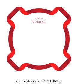 Red Ribbon border. 