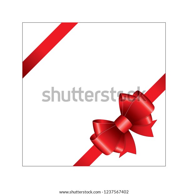 Red Ribbon Bow Icon Vector Illustrator Stock Vector Royalty Free