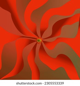 red ribbon and bow, vector illustration
