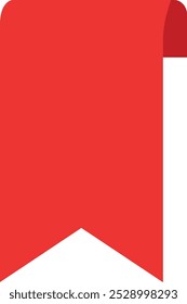 Red Ribbon Corner Shape Set
