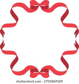Quadro decorativo de fita vermelha 2