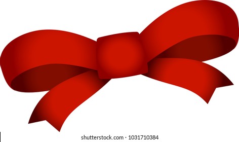 Red ribbon with depth.mizuhiki means Japanese ribbon for celebration.
