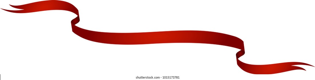 Red Ribbon design for Valentine's Day, Wedding,. New Year, Christmas or Birthday celebration titles